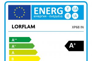 LORFLAM XP68 fiche classe énergie norme européenne