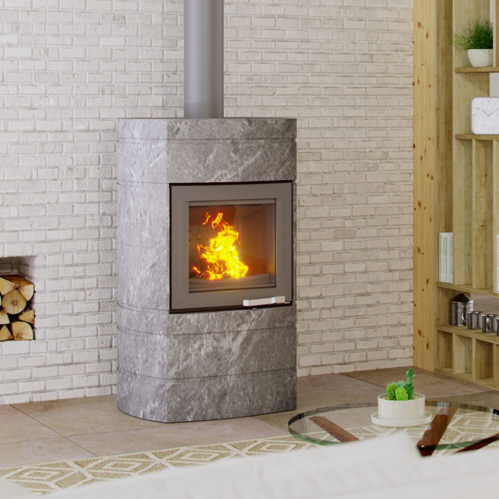 poêle à bois pierre ollaire Lorflam XP68 Box Rondyline