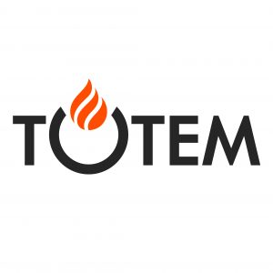 TOTEMFIRE Logo carré flamme orange