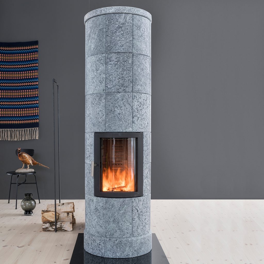 LORFLAM poêle à bois colonne norvégien ollaire SOLSTRAL 4